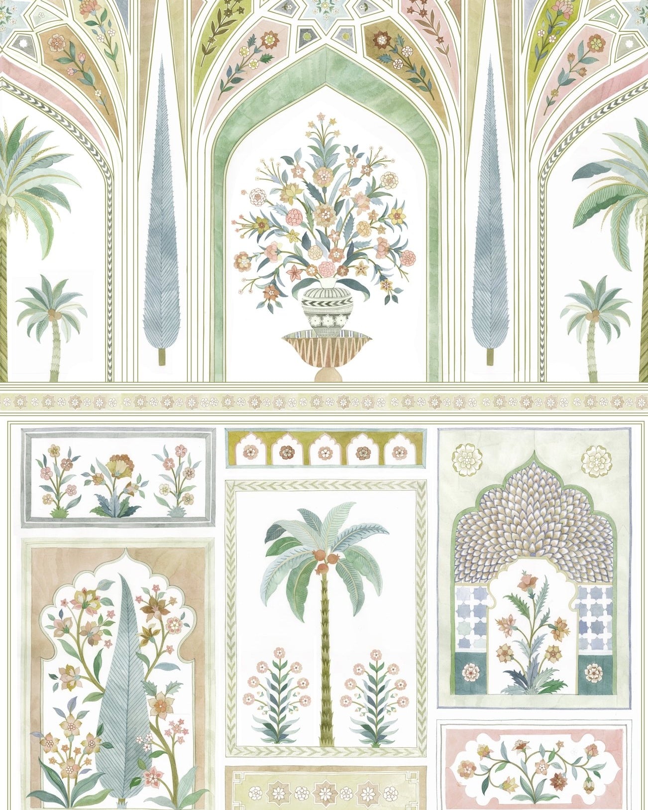 Jaipur Royale - Ochre - Marble Lotus - Jaipur Royale - Ochre