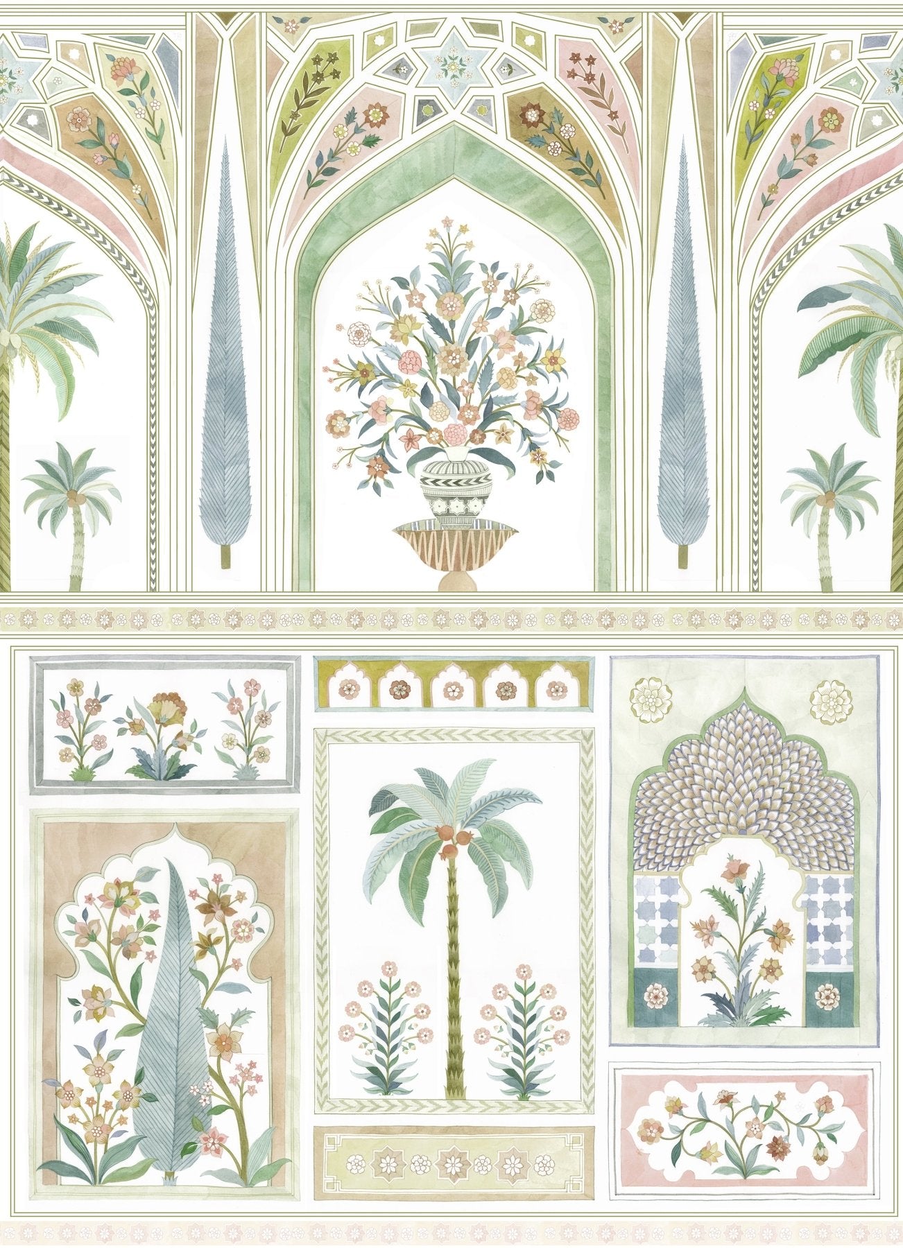 Jaipur Royale - Ochre - Marble Lotus - Jaipur Royale - Ochre