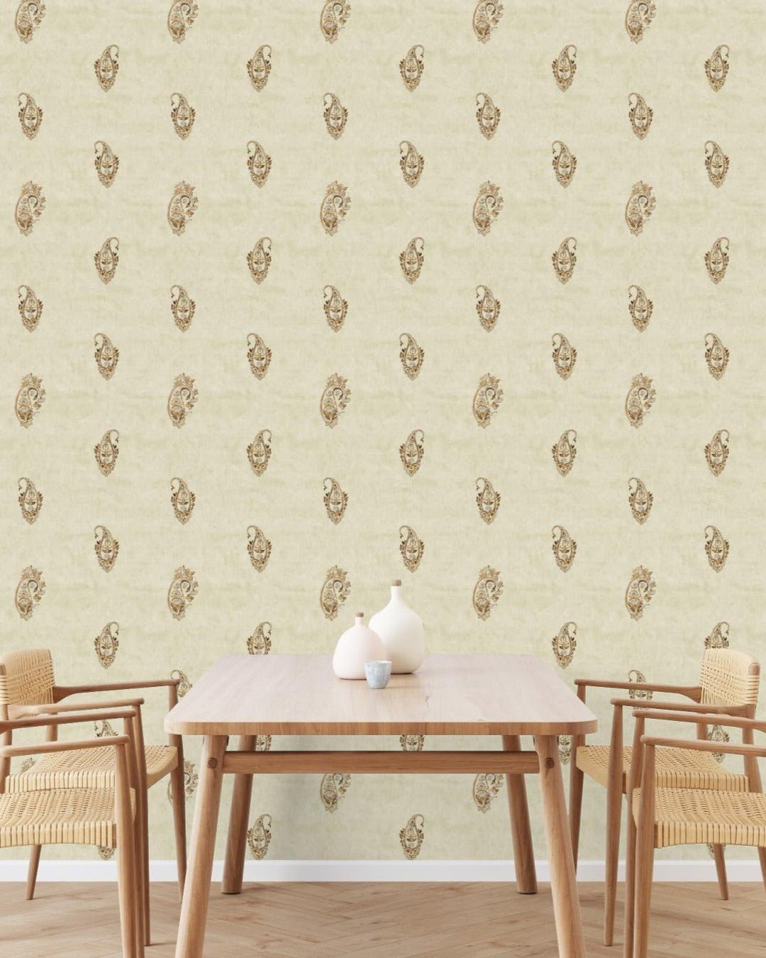 Jamewar Wallpaper - Marble Lotus - Shop Jamewar Wallpaper for Your Space | Marble Lotus