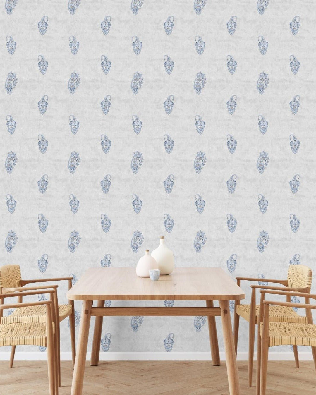 Jamewar Wallpaper - Marble Lotus - Order Jamewar Wallpaper for Your Space