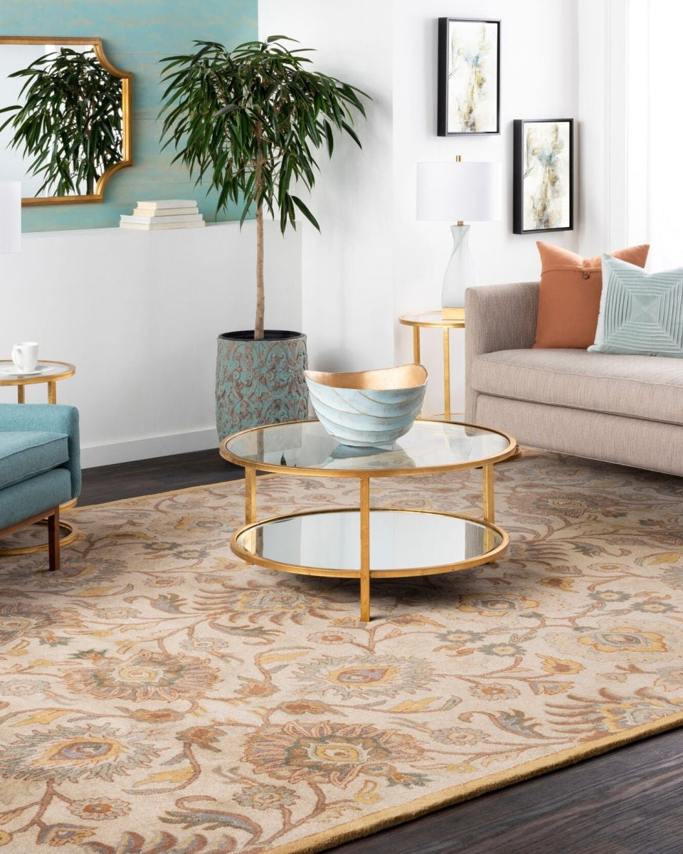 Joslyn Gold Accent Mirror - Marble Lotus - Joslyn Gold Accent Mirror