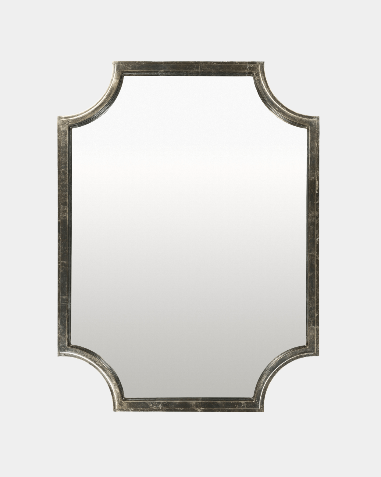 Joslyn Silver Accent Mirror - Marble Lotus - Joslyn Silver Accent Mirror