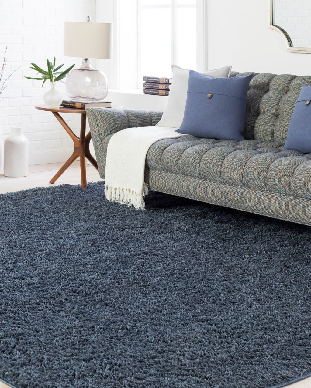 Joslyn Silver Accent Mirror - Marble Lotus - Joslyn Silver Accent Mirror