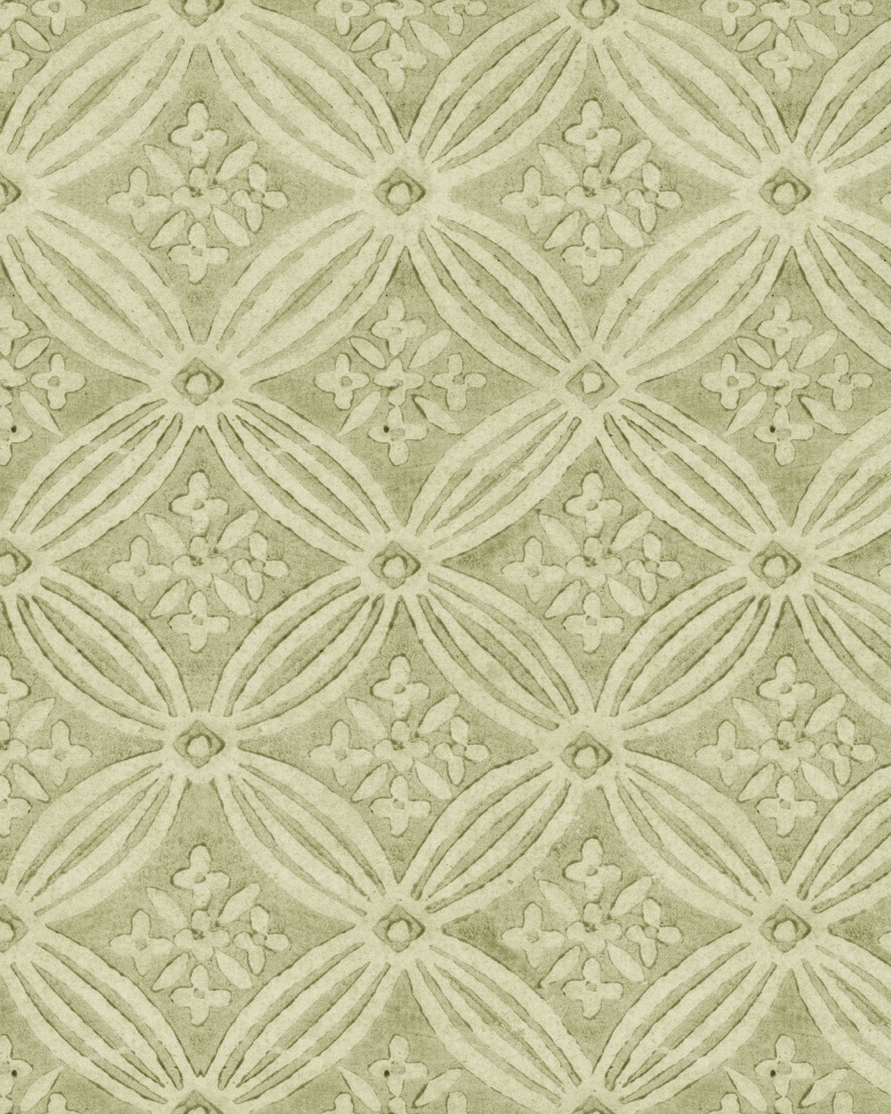 KALAMKARI Jade Wallpaper - Marble Lotus - Purchase Kalamkari Jade Wallpaper
