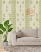 KOROND FLORAL Beechnut Wallpaper - Marble Lotus - Korond Floral Beechnut Design