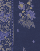 KOROND FLORAL Clematis Wallpaper - Marble Lotus - Order Korond Floral Clematis Blue Wallpaper | Marble Lotus