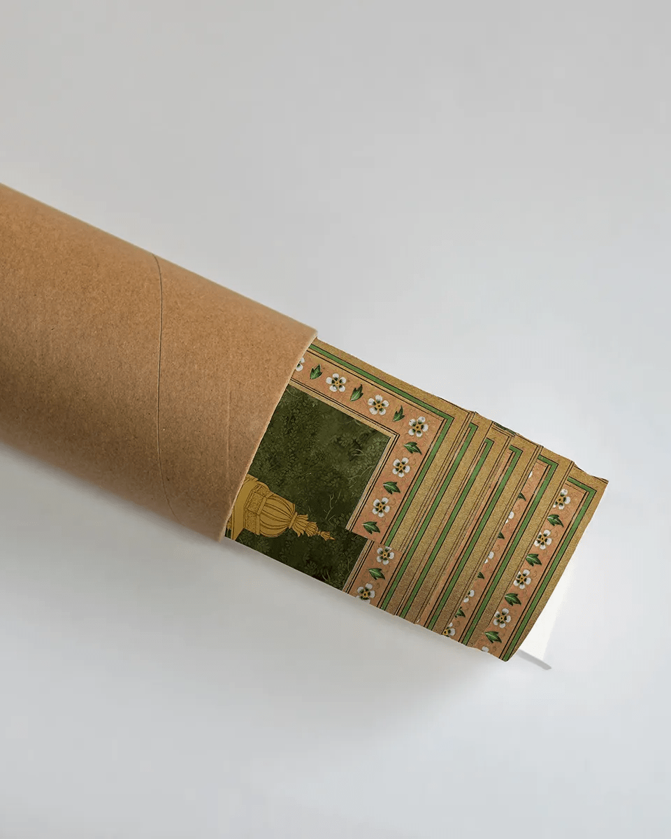 Krishna Leela Indian Painting Frameless Wall Art Digital Print Poster 36 x 48 inches Wall Art - Marble Lotus - Shop Krishna Leela Indian Painting Wall Art | Marble Lotus