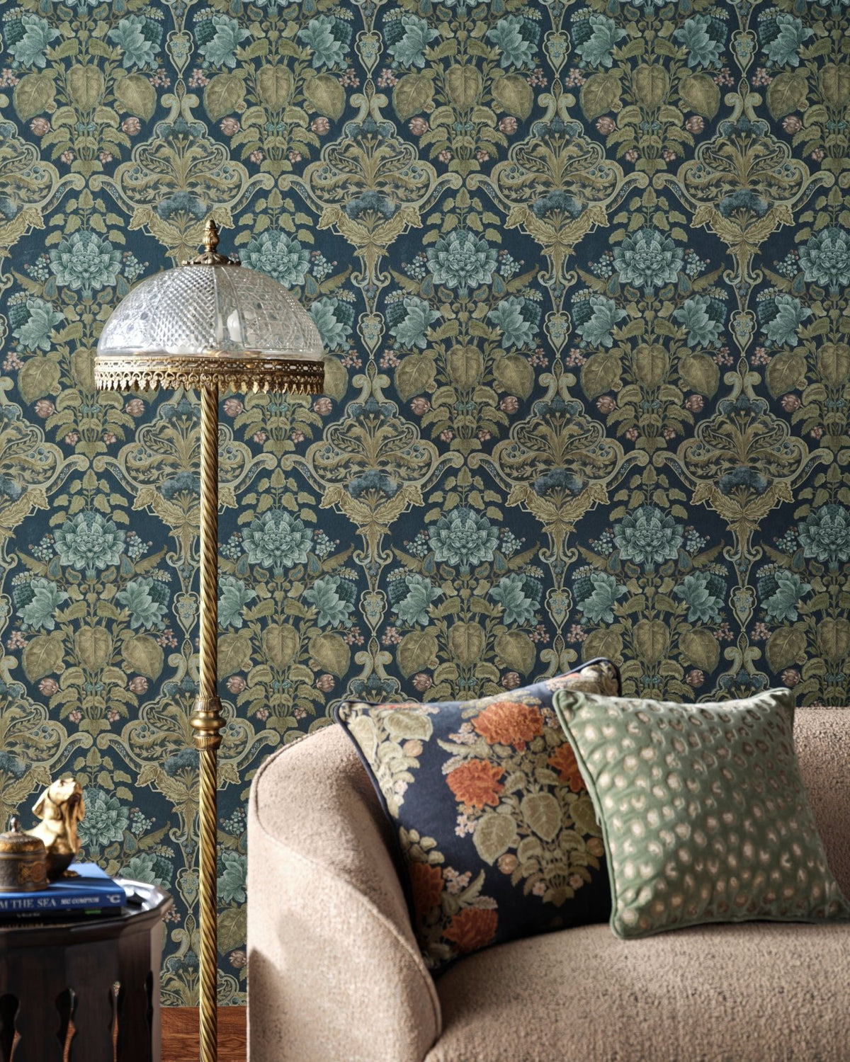 Landour Damask - Marble Lotus - Landour Damask