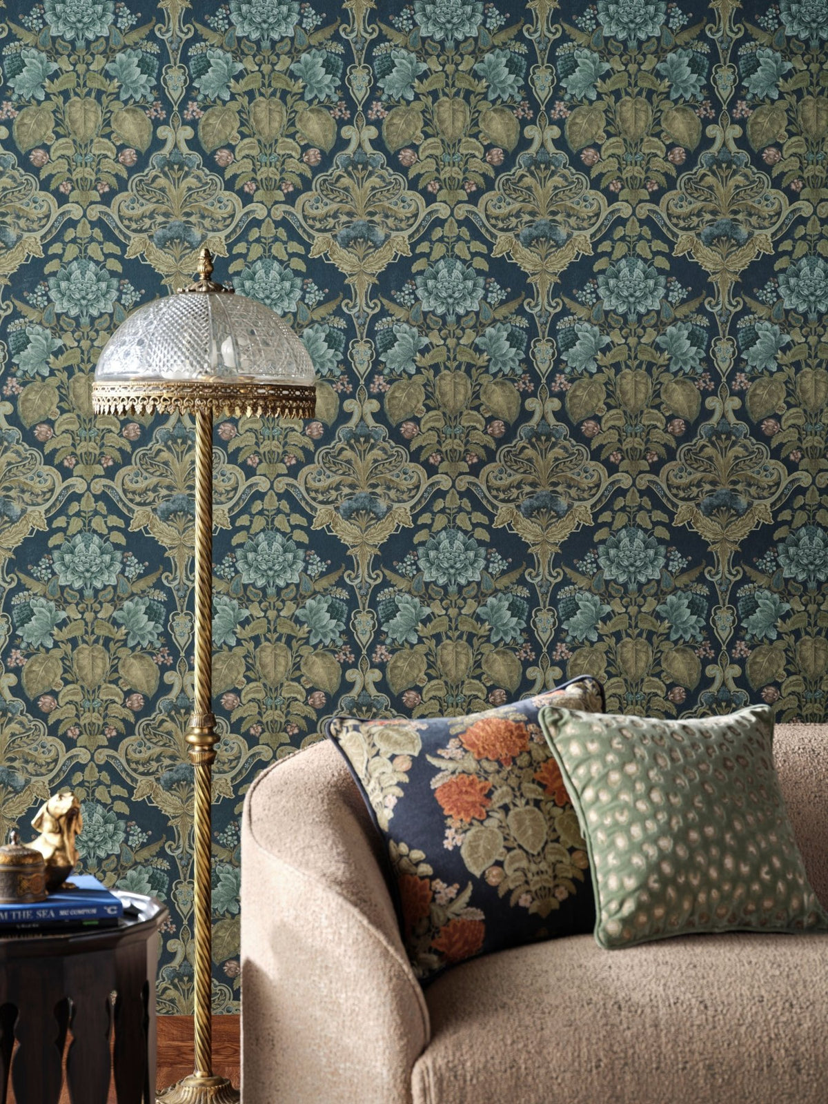 Landour Damask - Marble Lotus - Landour Damask