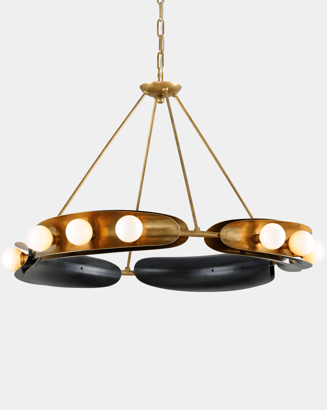 Large Hopper Chandelier - Marble Lotus - Large Hopper Chandelier