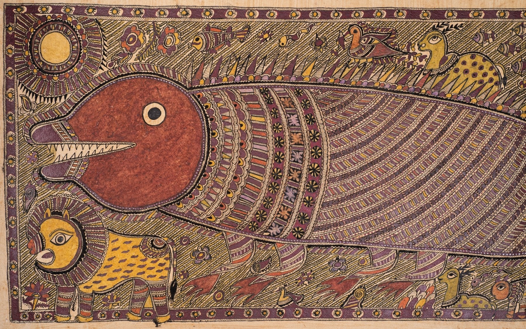 Life Around Matsya - Marble Lotus - Life Around Matsya