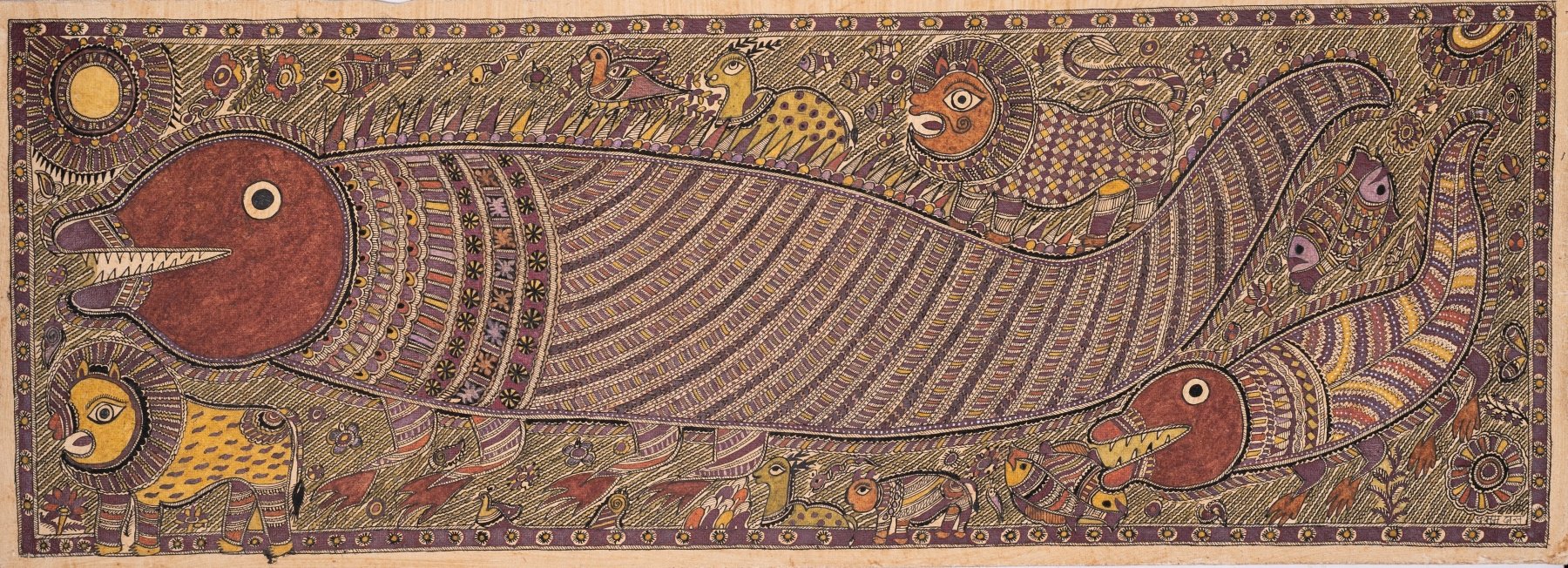 Life Around Matsya - Marble Lotus - Life Around Matsya