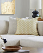 Light Yellow Traditional Polyester Blend Pillow - Marble Lotus - Shop Light Yellow Traditional Polyester Blend Pillow