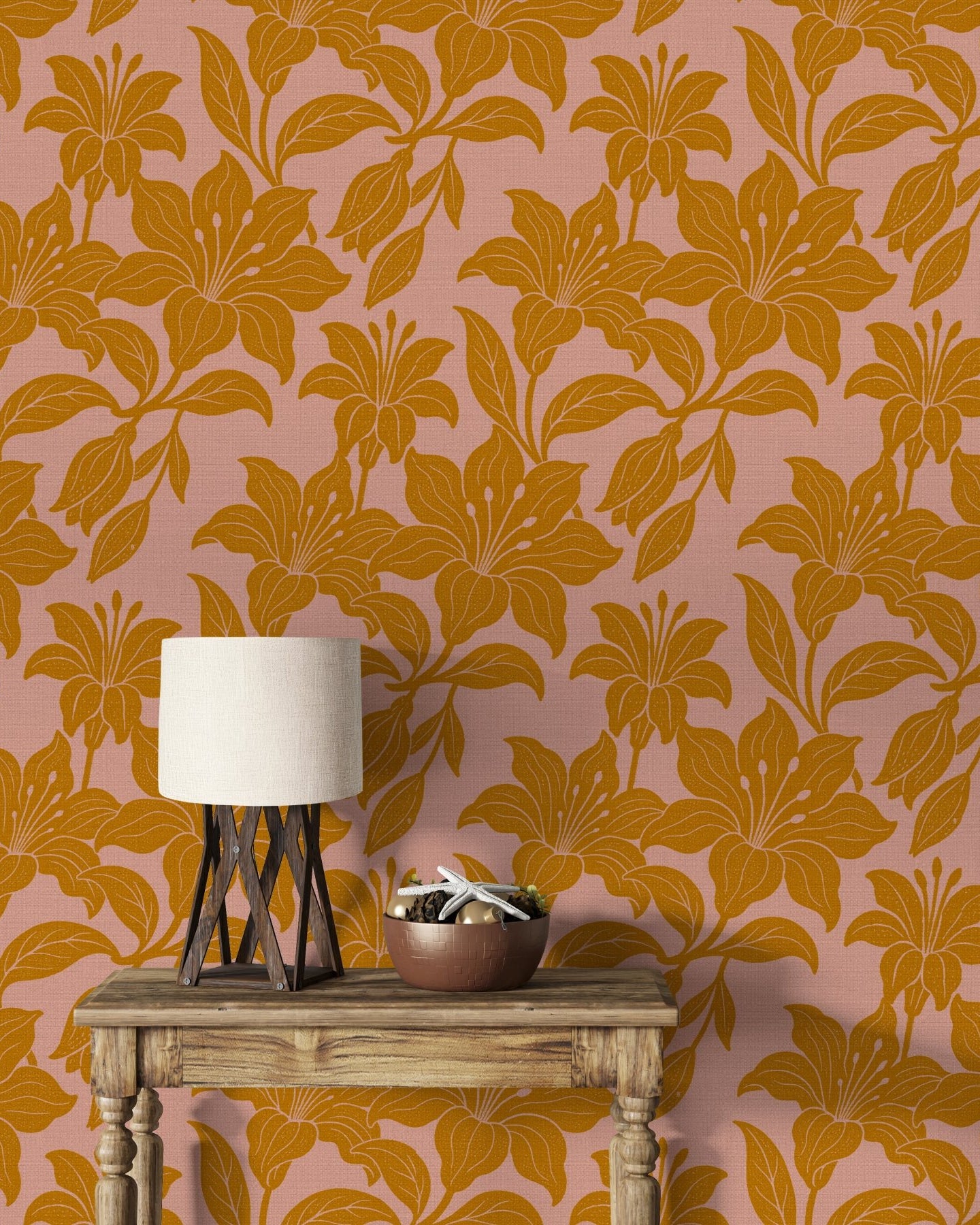 Lilies – Orange - Marble Lotus - Lilies – Orange