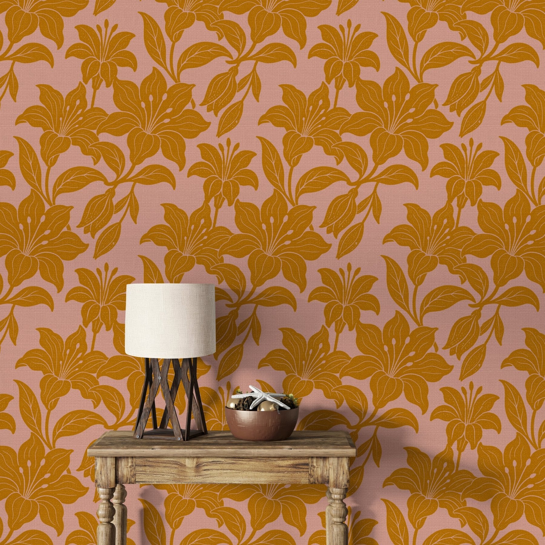 Lilies – Orange - Marble Lotus - Lilies – Orange