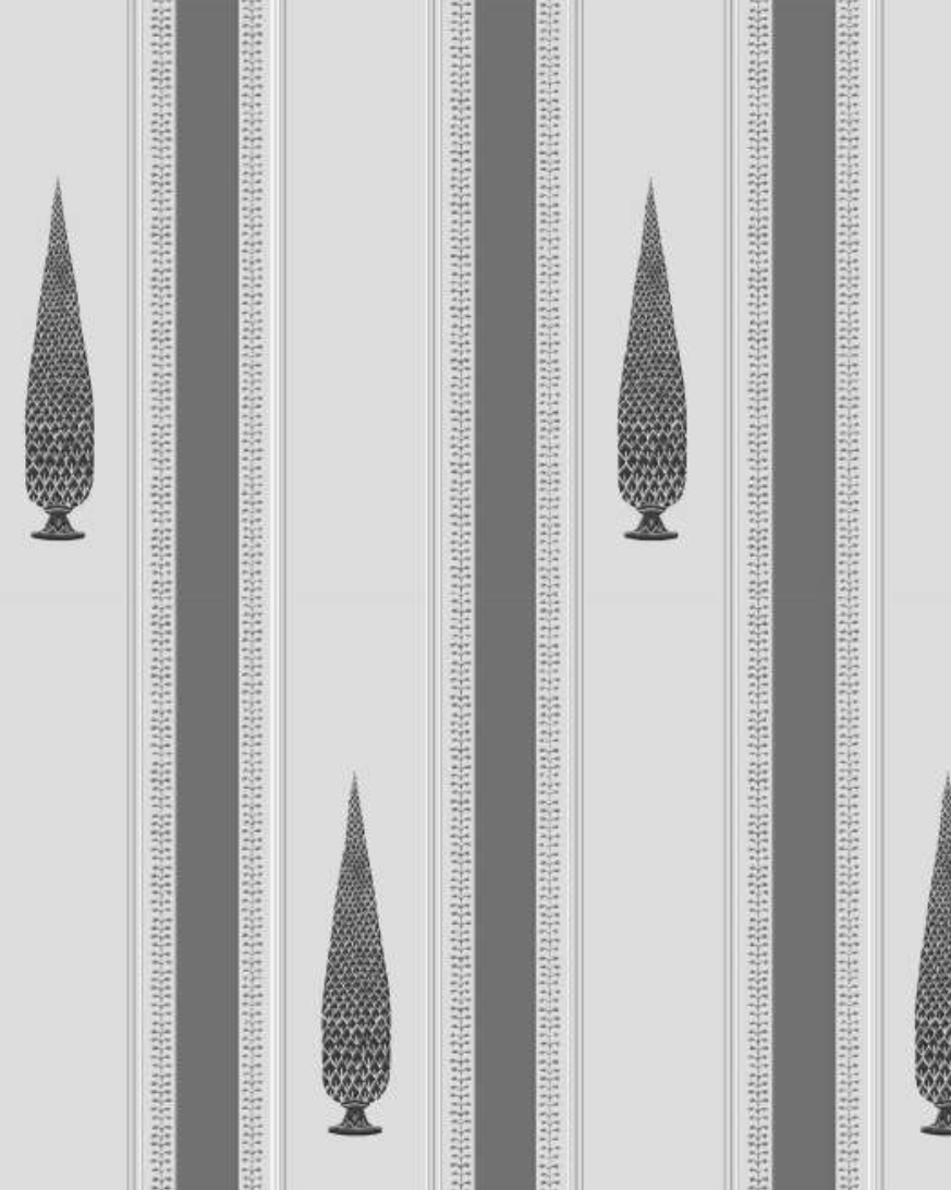 Linear Beauty Wallpaper - Marble Lotus - Grey Linear Beauty Wallpaper