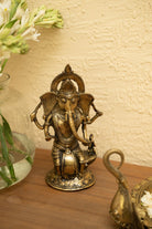 Lord Ganesha Idol - Marble Lotus - Lord Ganesha Idol