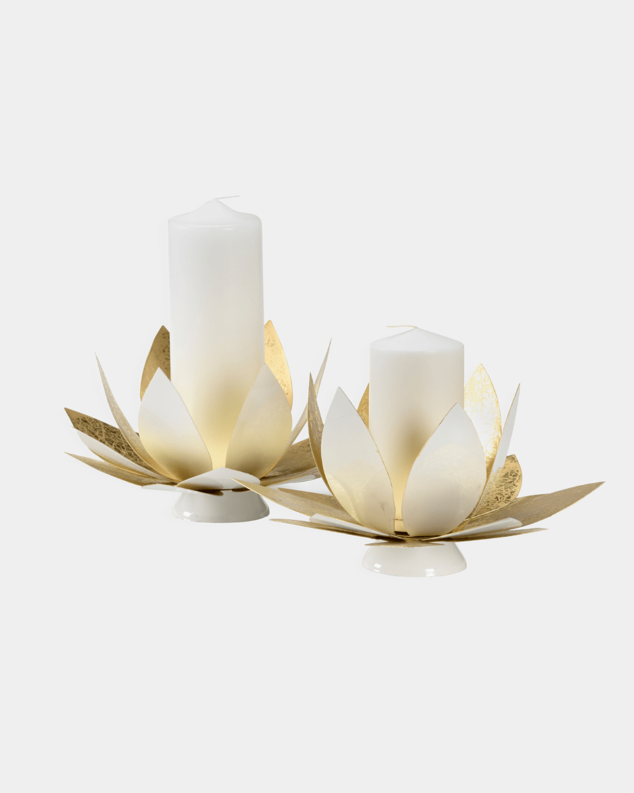 Lotus Candleholders - Marble Lotus - Lotus Candleholders