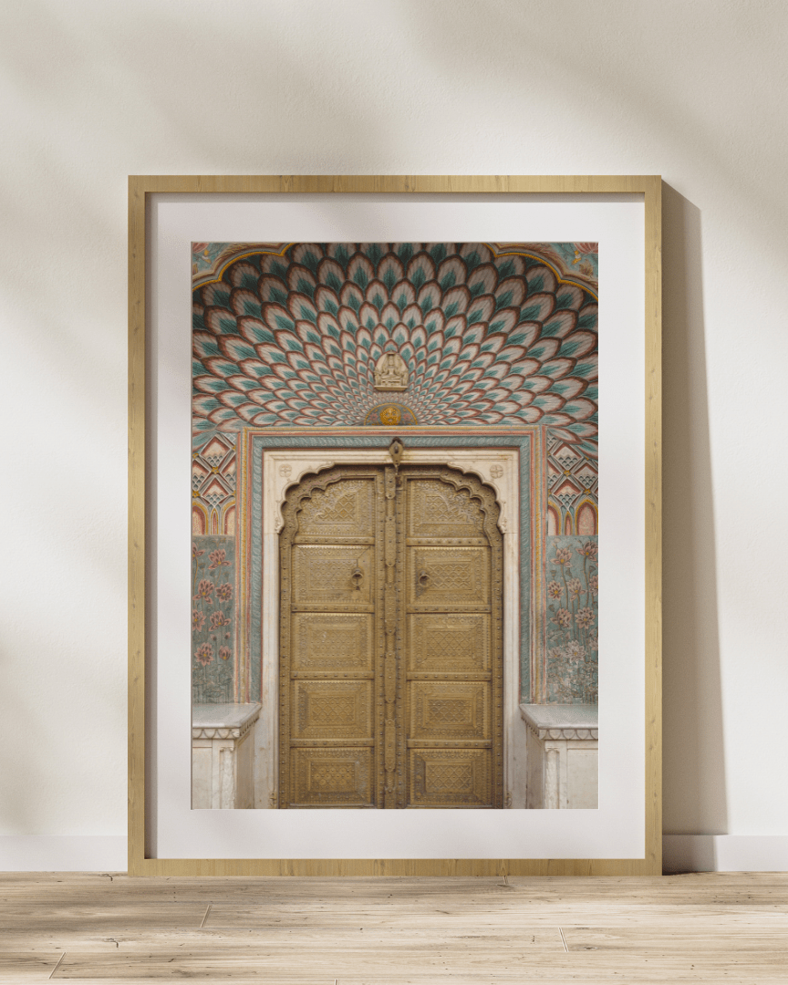 Lotus Gate Jaipur City Palace | Fine Art Print - Marble Lotus - Lotus Gate Jaipur City Palace Fine Art Print
