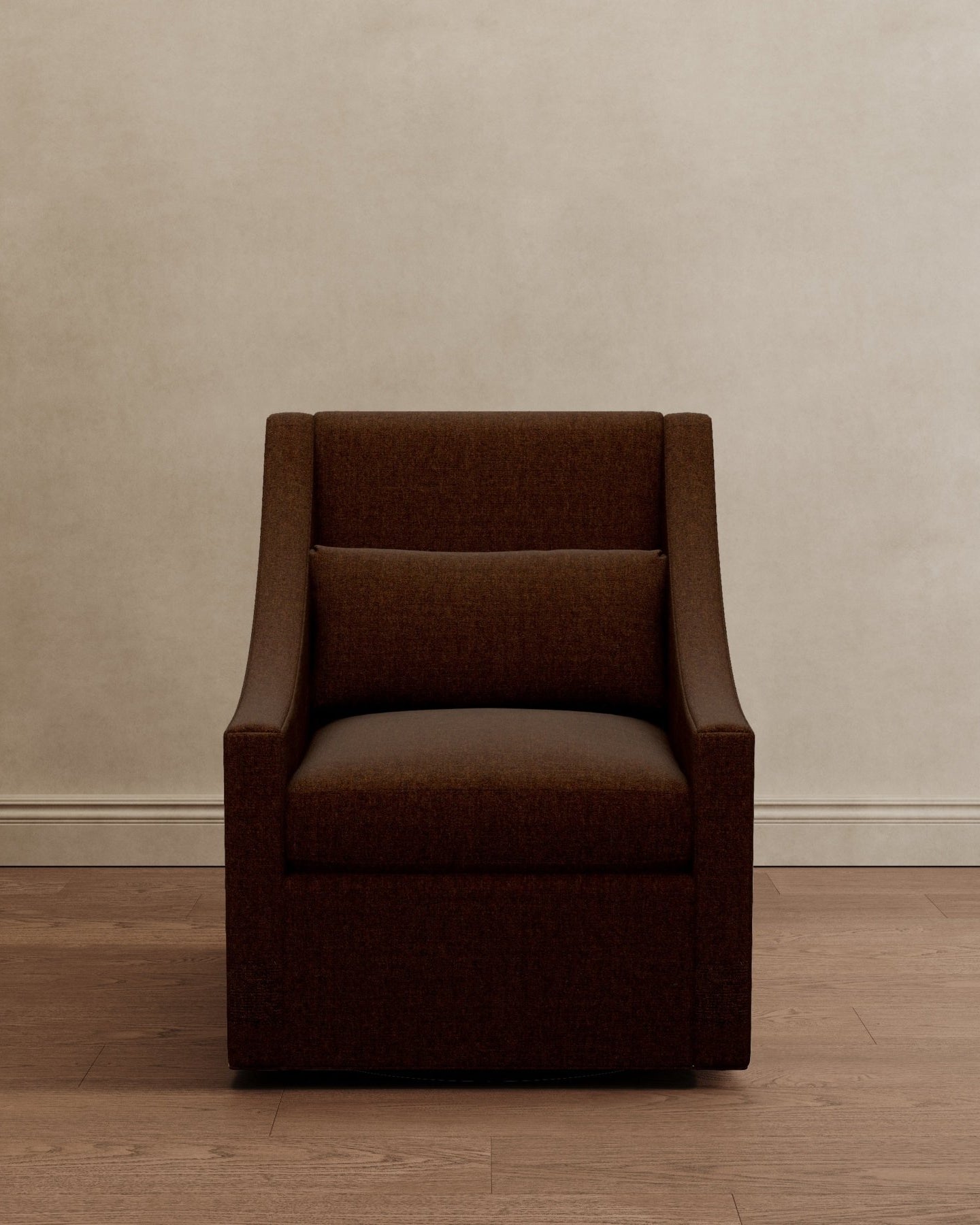 Lotus Lounger Swivel Chair Dark Brown Velvet - Marble Lotus - Lotus Lounger Swivel Chair Dark Brown Velvet