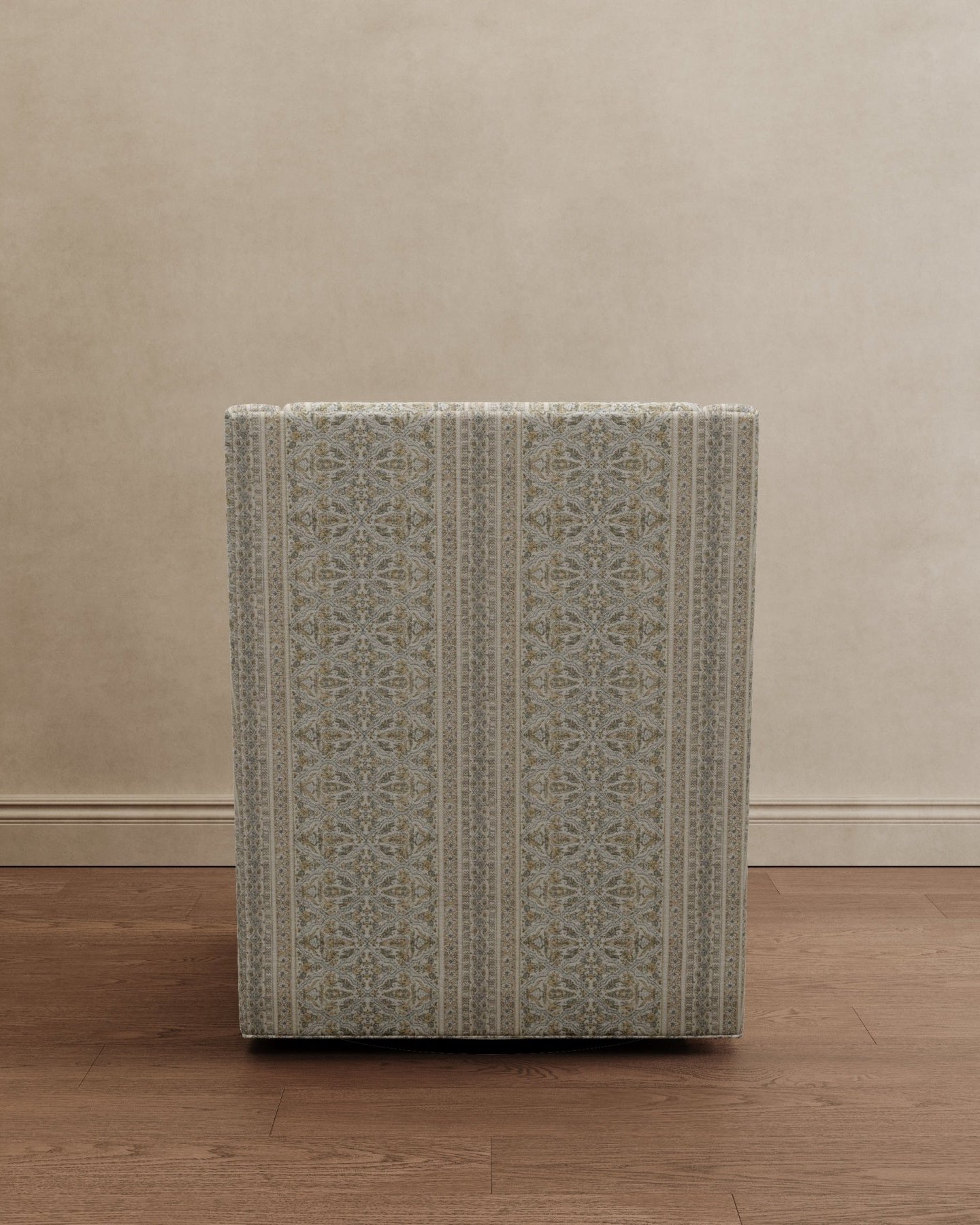 Lotus Lounger Swivel Chair Powder Blue Paisley - Marble Lotus - Lotus Lounger Swivel Chair Powder Blue Paisley