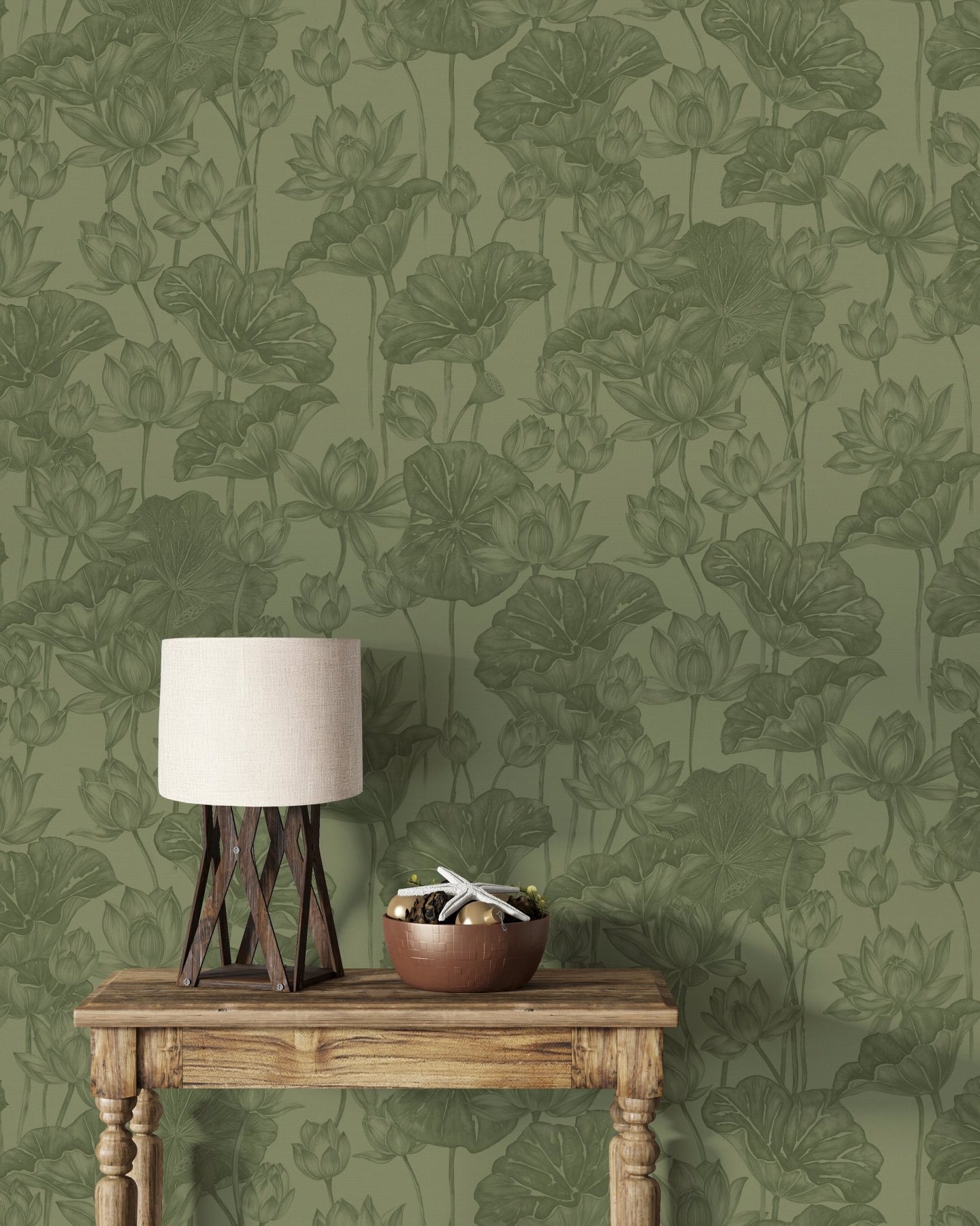 Lotuses - Green - Marble Lotus - Lotuses - Green