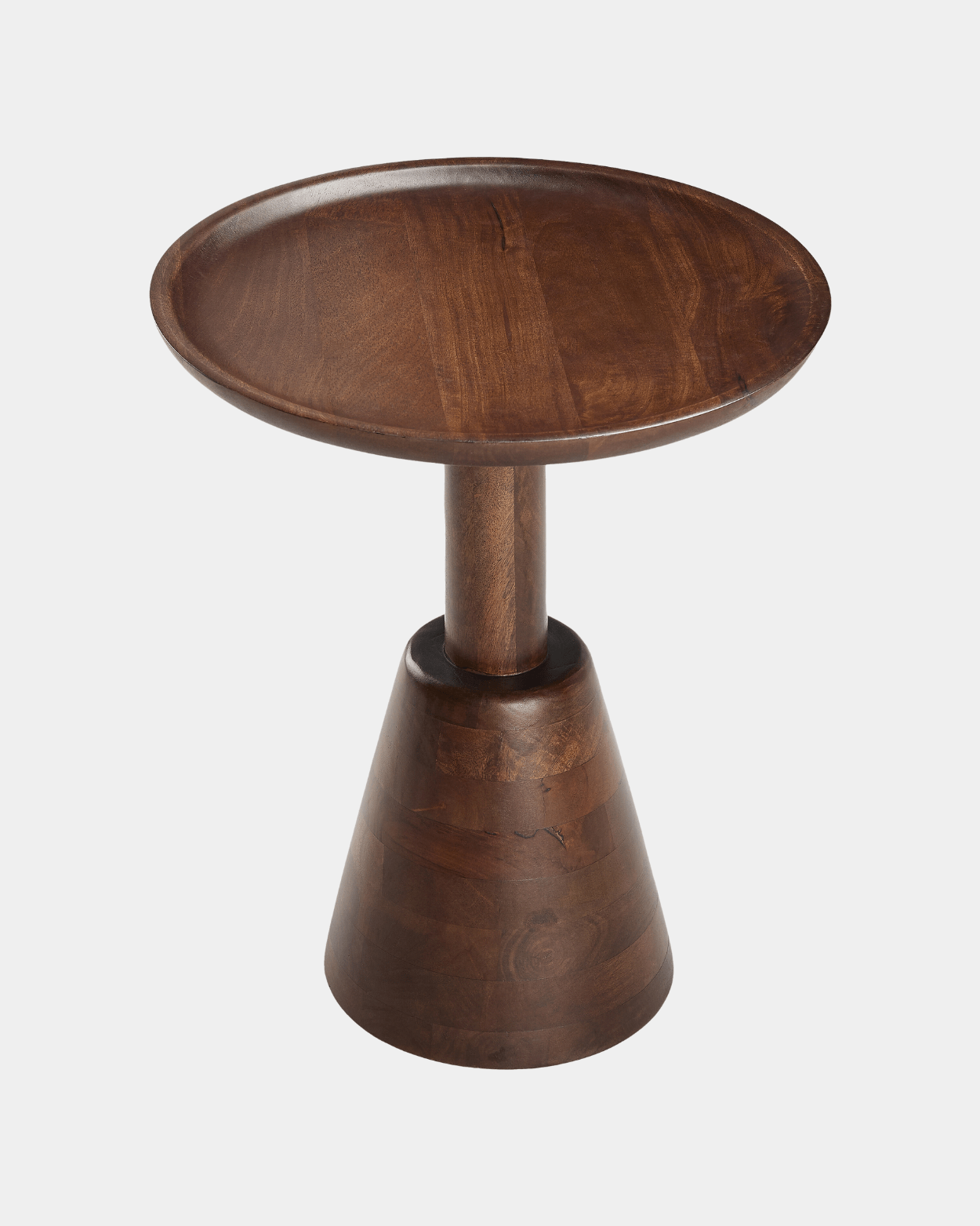 Maeve Solid Mango Wood Side Table - Marble Lotus - Maeve Solid Mango Wood Side Table