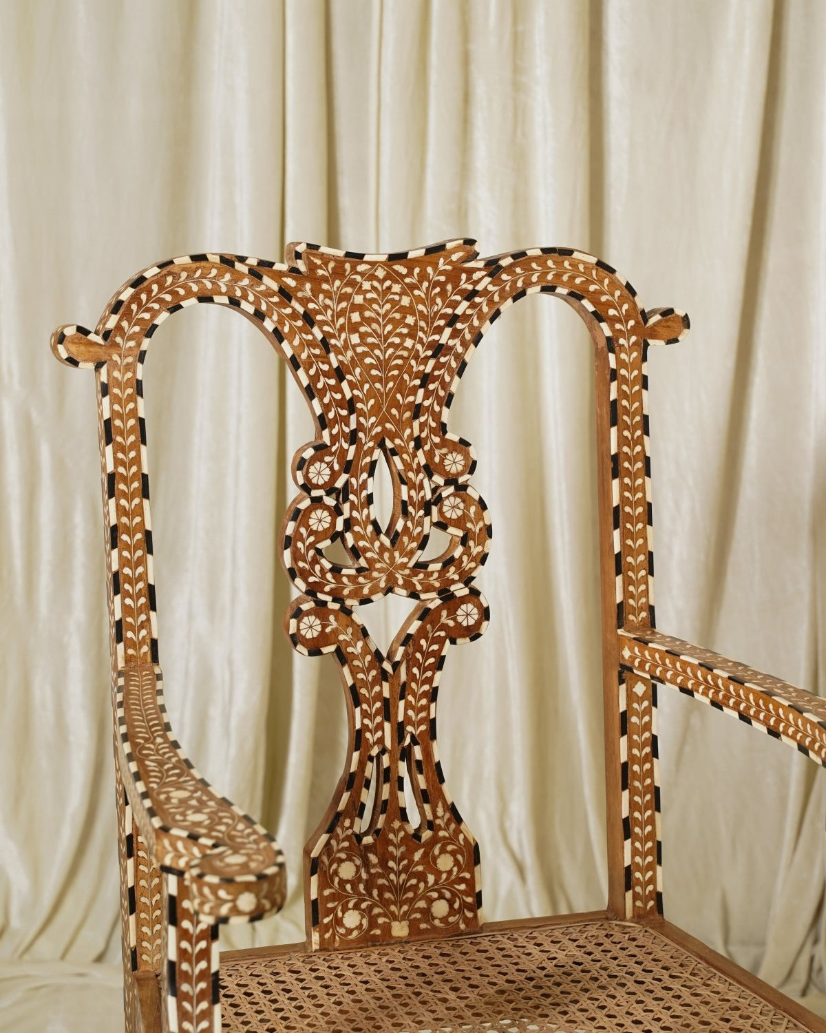 Maharani Heirloom Dining Chair - Marble Lotus - Maharani Heirloom Dining Chair