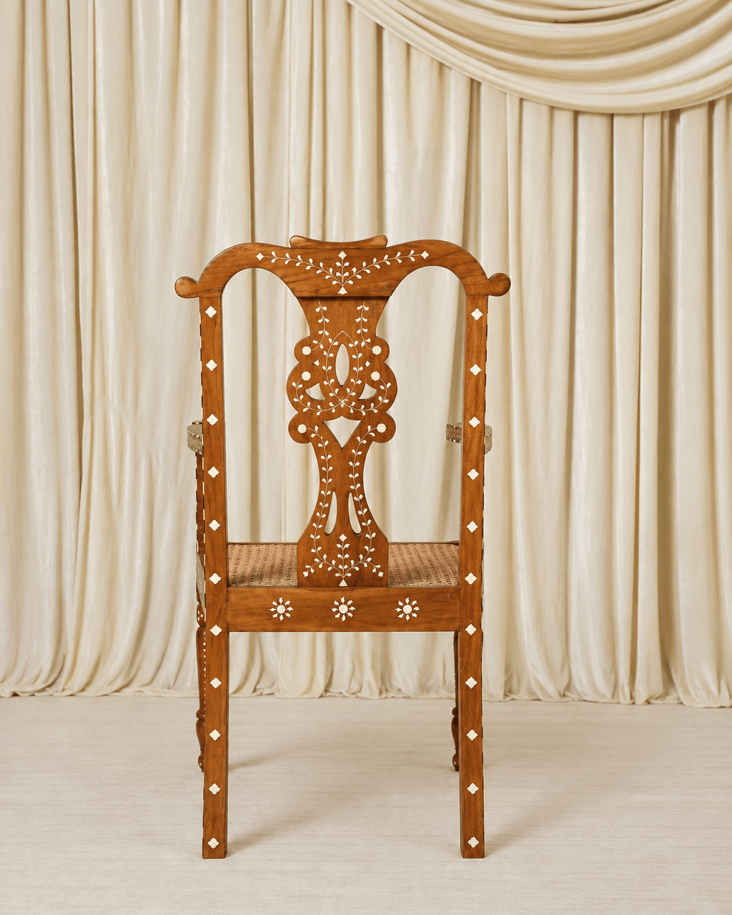 Maharani Heirloom Dining Chair - Marble Lotus - Maharani Heirloom Dining Chair