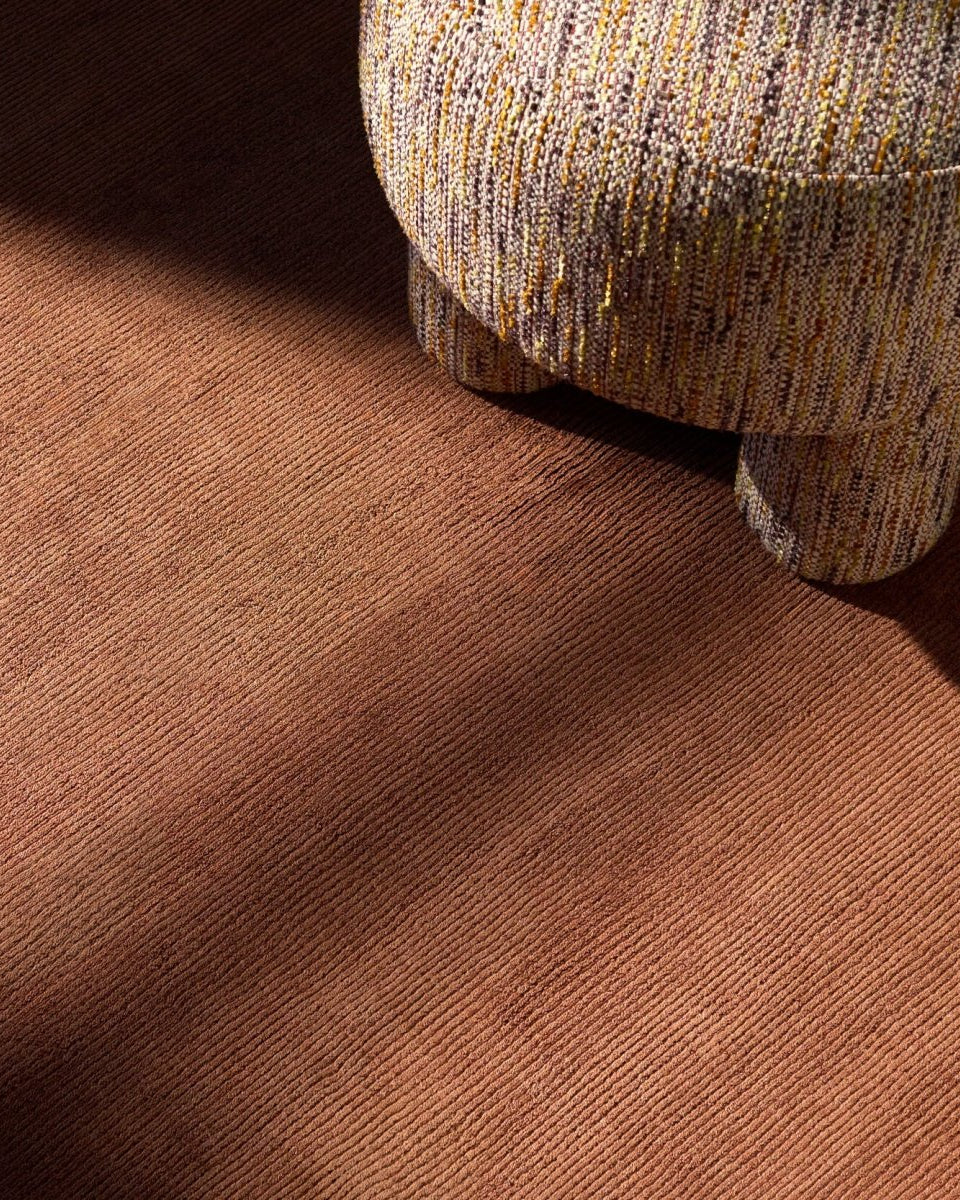 Malcolm Teracotta Handmade Rug - Marble Lotus - Malcolm Teracotta Handmade Rug