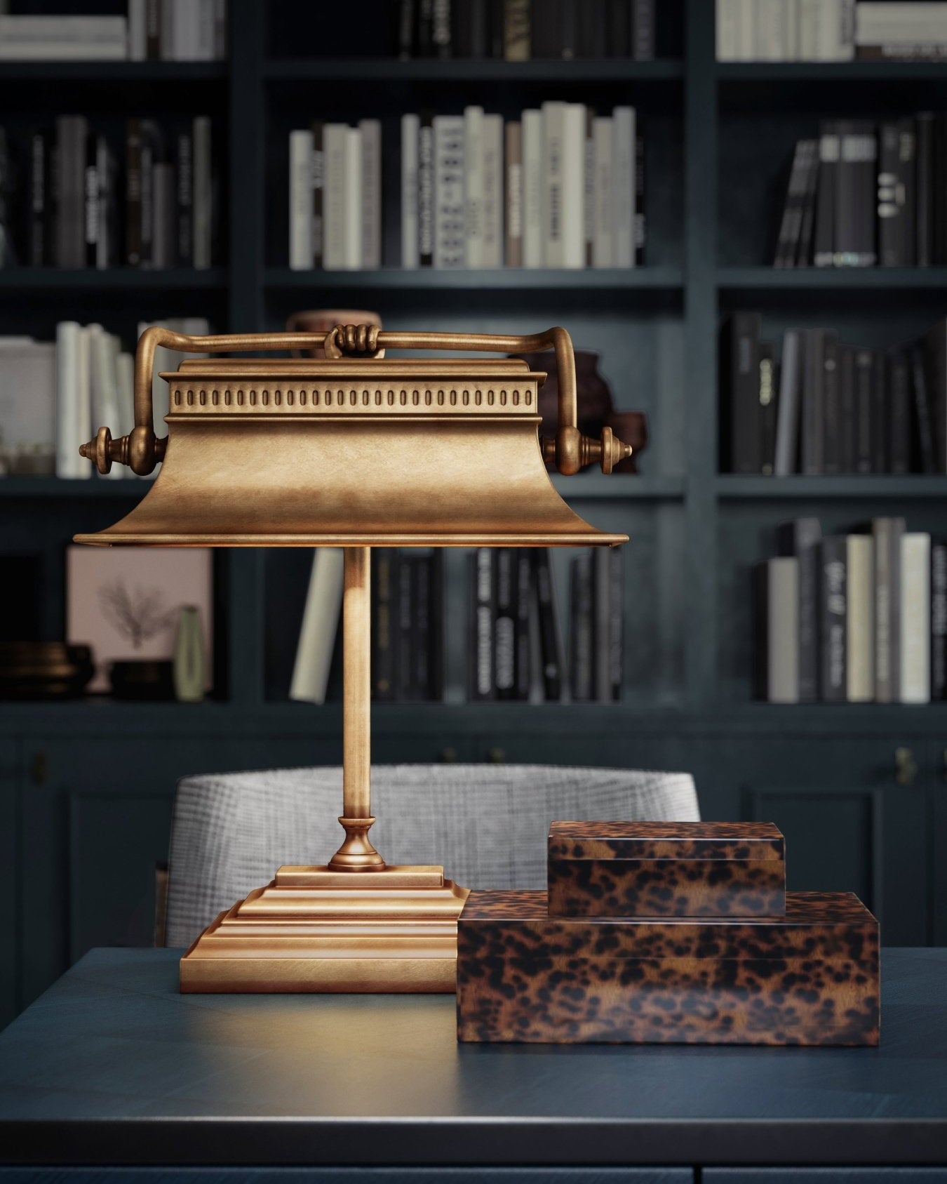 Malvasia Brass Desk Lamp - Marble Lotus - Get Malvasia Brass Desk Lamp for Sophisticated Lighting | Marble Lotus