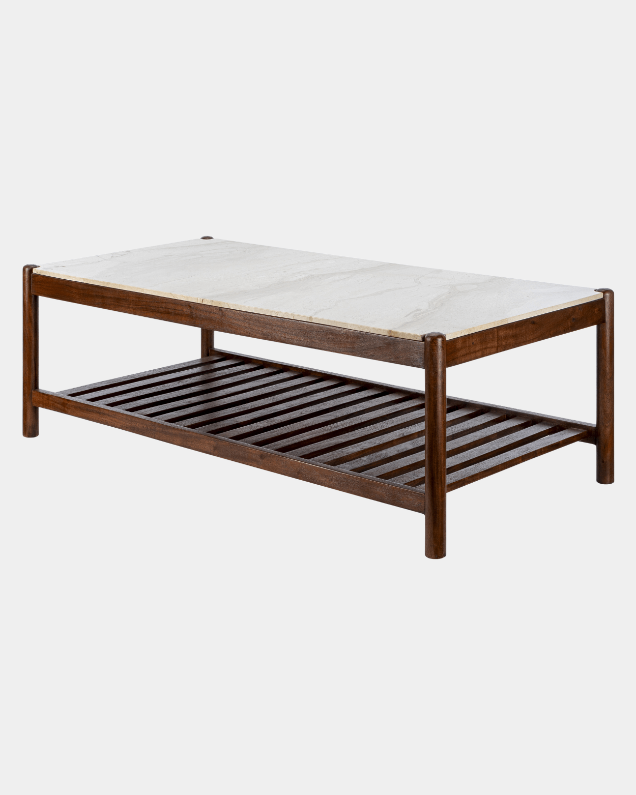 Marble Top Coffee Table - Marble Lotus - Elegant Marble Top Coffee Table