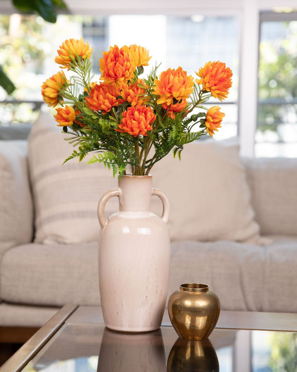 Marigold Flower Stem - Single - Marble Lotus - Add Beauty with Marigold Flower Long Stem | Marble Lotus