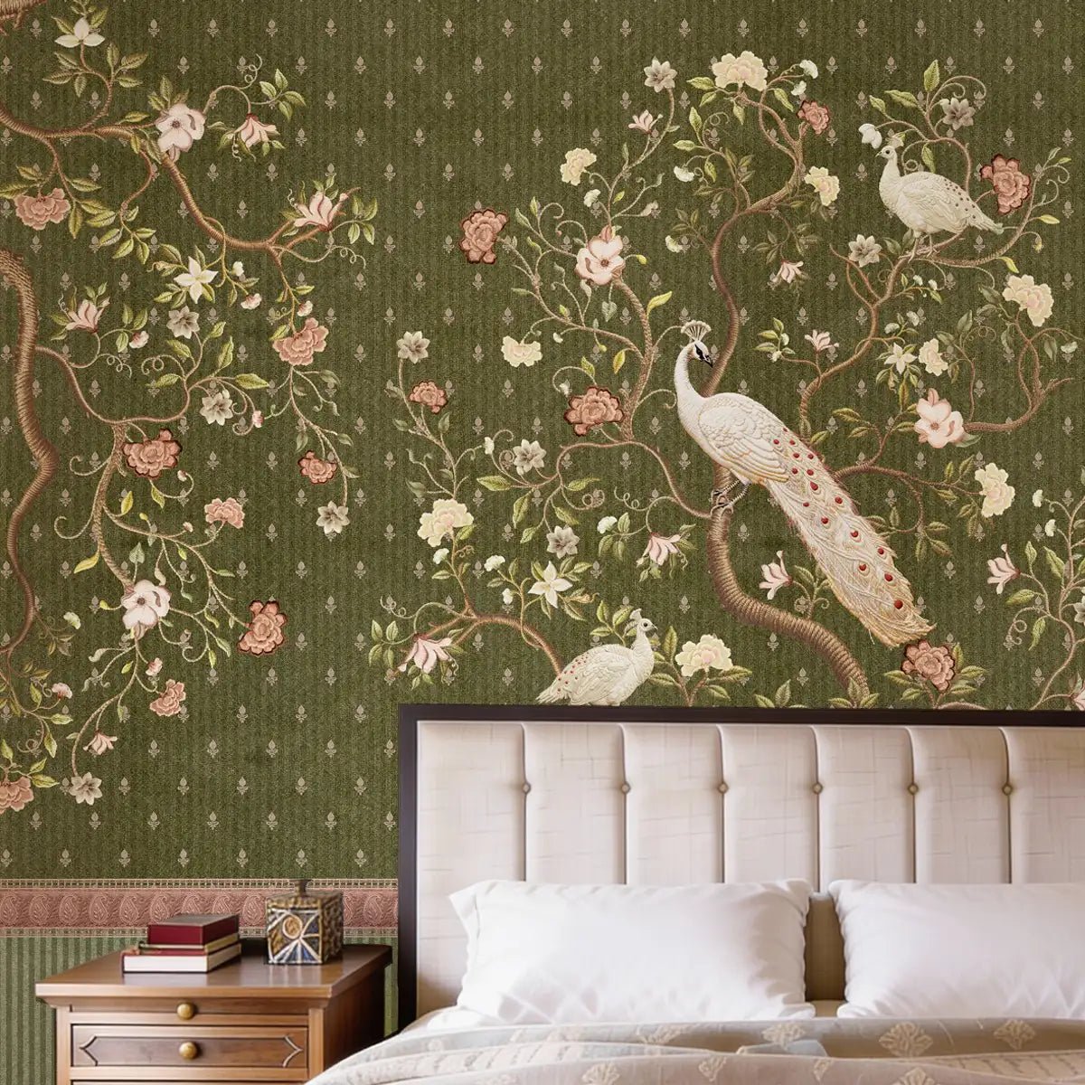 Mayura Customised Wallpaper - Marble Lotus - Mayura Customised Wallpaper
