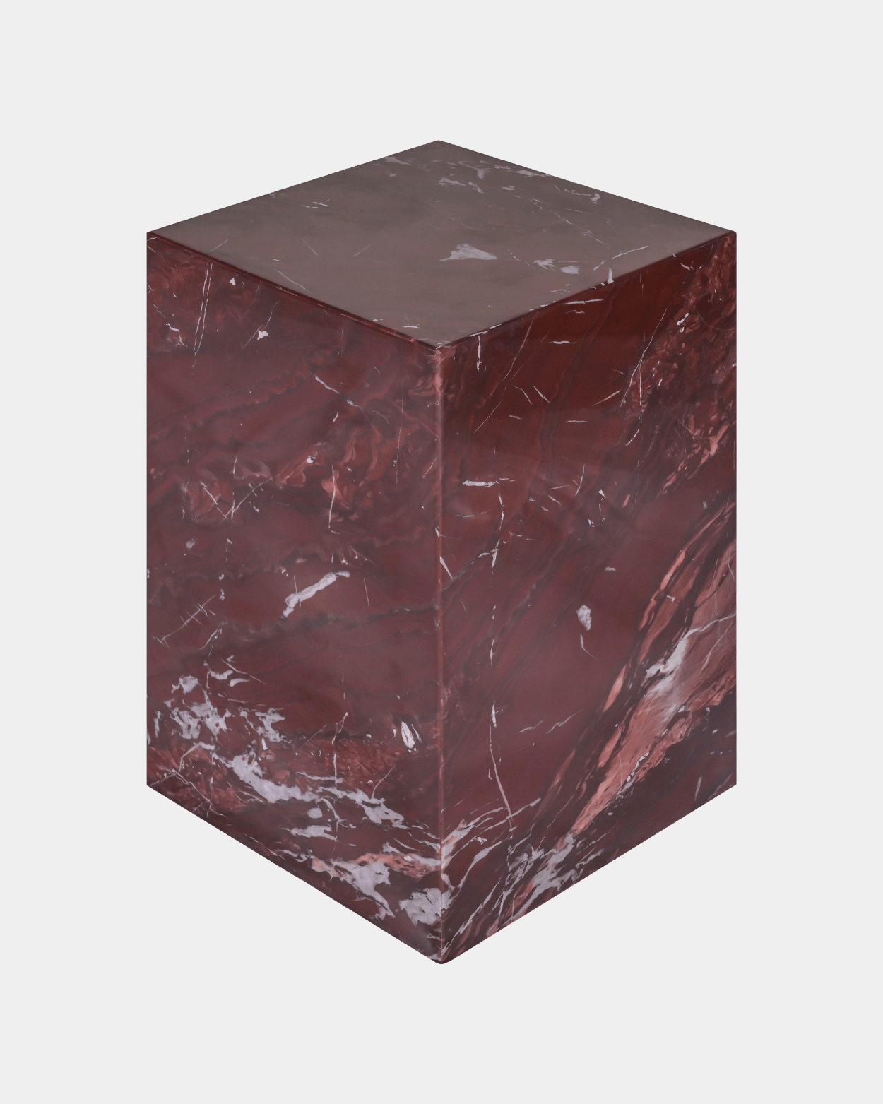 Metier Red Marble Side Table - Marble Lotus - Shop Metier Red Marble End Table | Marble Lotus