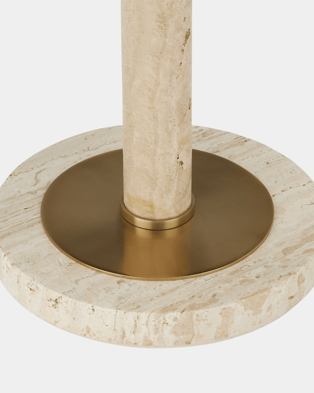 Miles Travertine Accent Table - Marble Lotus - Purchase Miles Unique Travertine Accent Table | Marble Lotus