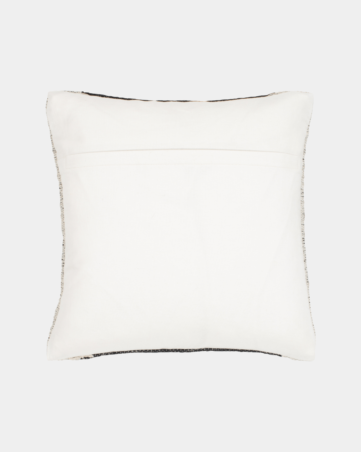 Modern Ivory & Black Woolen Pillow - Marble Lotus - Order Modern Ivory Black Woolen Pillow | Marble Lotus