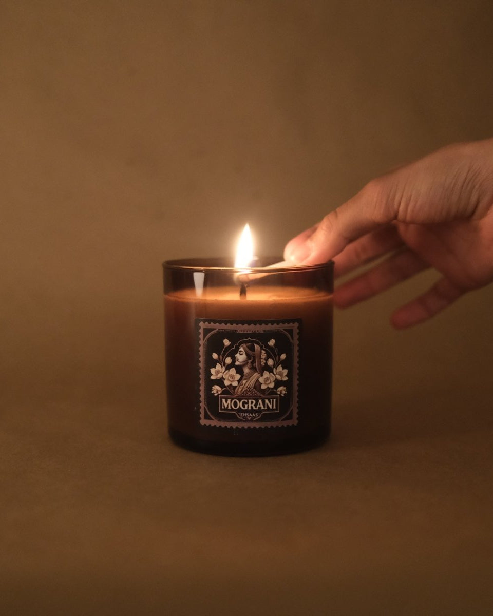 Mograni – Soy Wax Candle - Marble Lotus - Mograni – Soy Wax Candle
