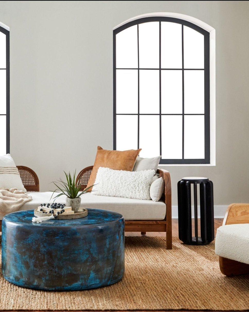 Moon Blue Coffee Table - Marble Lotus - Get Moon Blue Coffee Furniture Table