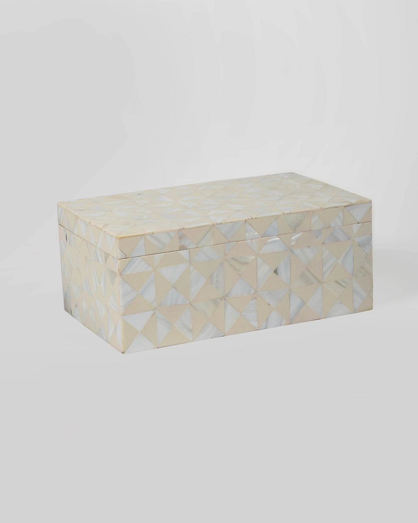 Mother Of Pearl Inlay Box (Set of 2) - Marble Lotus - Mother Of Pearl Inlay Box (Set of 2)