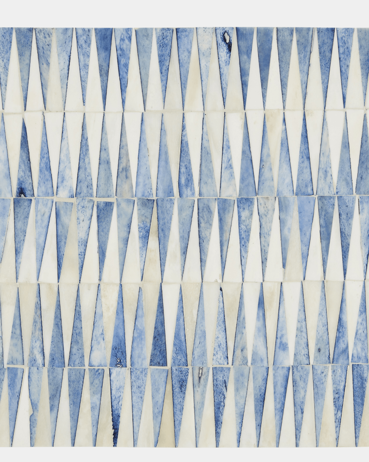 Nadene Blue & White Accent Table - Marble Lotus - Nadene Blue & White Accent Table |