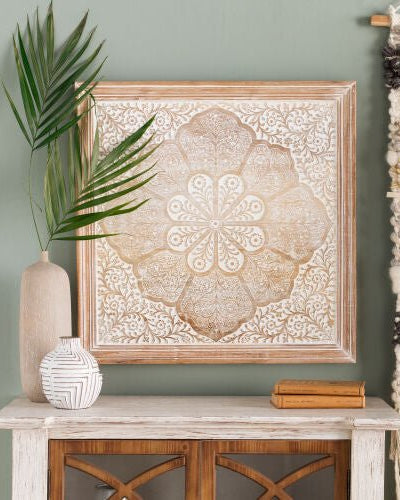 Nadia Dimensional Wall Accent - Marble Lotus - Nadia Dimensional Wall Accent (image2)