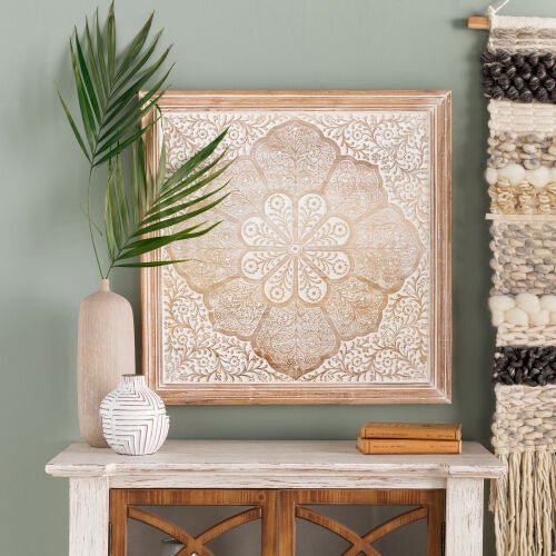 Nadia Dimensional Wall Accent - Marble Lotus - Nadia Dimensional Wall Accent (image2)