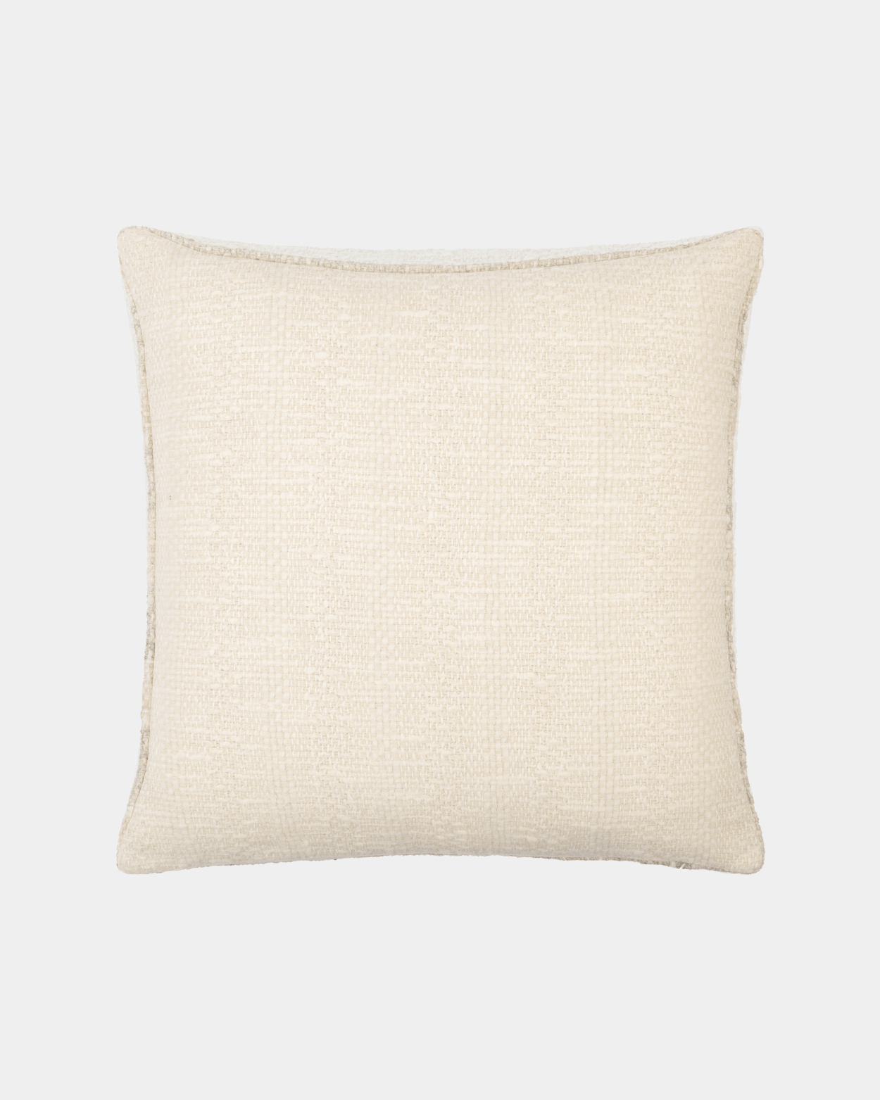 Natural Beige Textured Pillow - Marble Lotus - Natural Textured Striped Pillow for Comfort