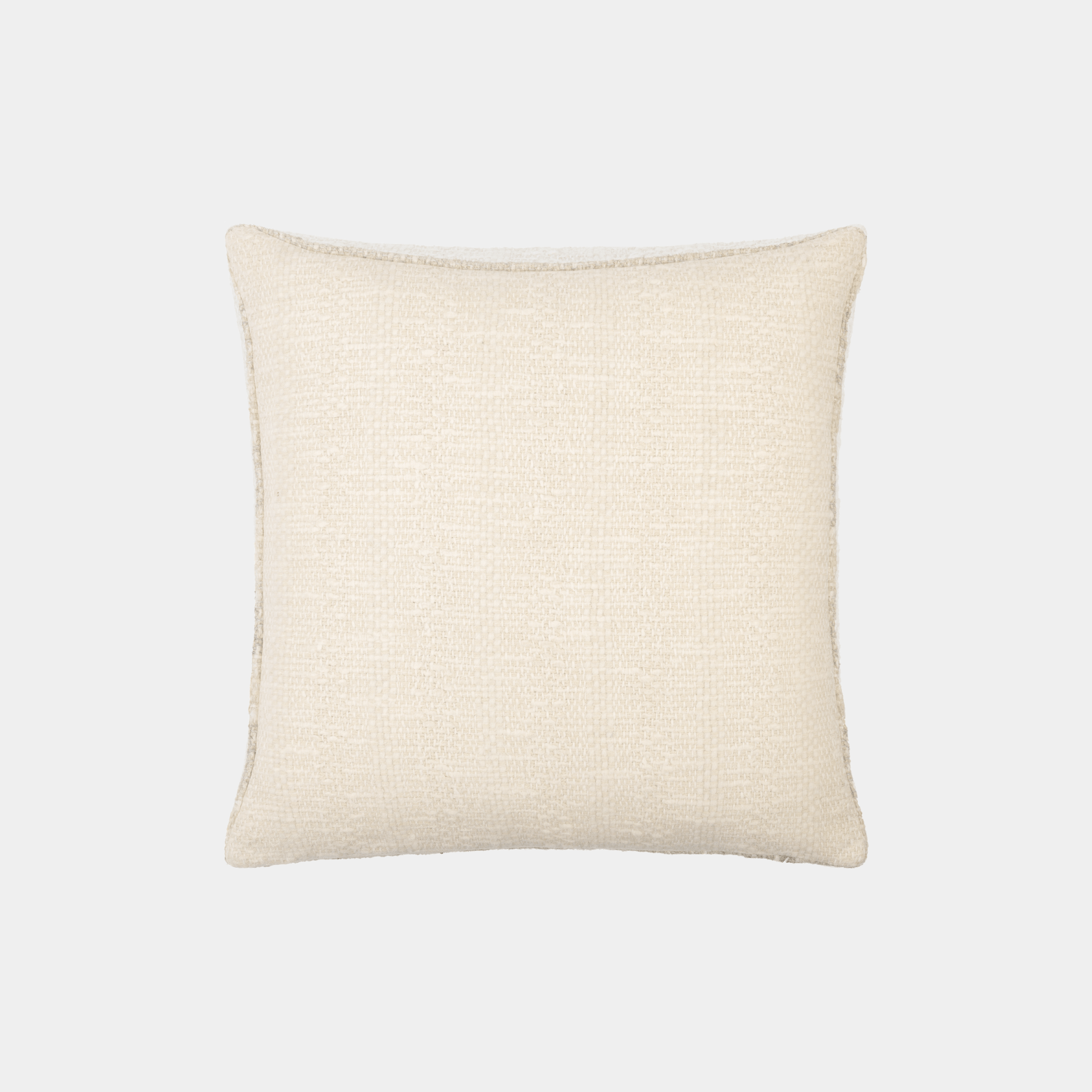 Natural Beige Textured Pillow - Marble Lotus - Natural Textured Striped Pillow for Comfort