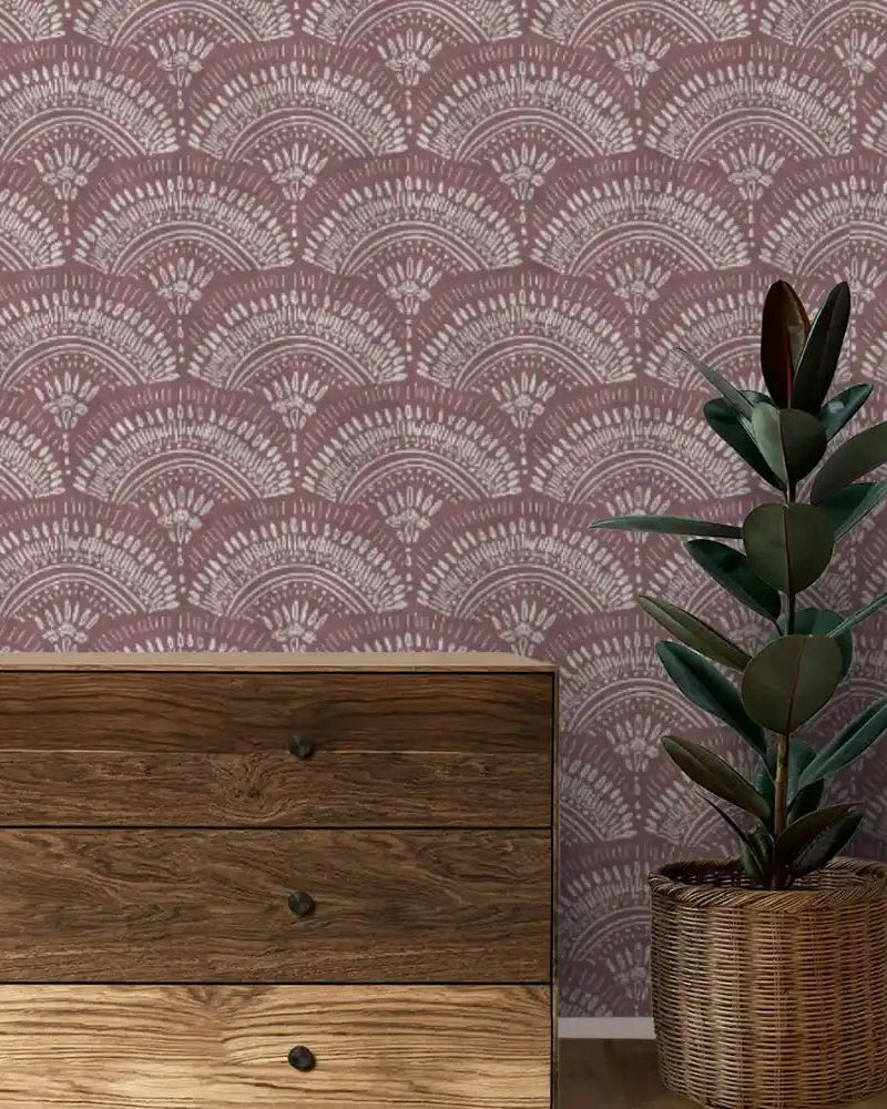 Navya Abstract Design Wallpaper Roll in Purple Color - Marble Lotus - Buy Navya Abstract Design Wallpaper Roll in Purple Color