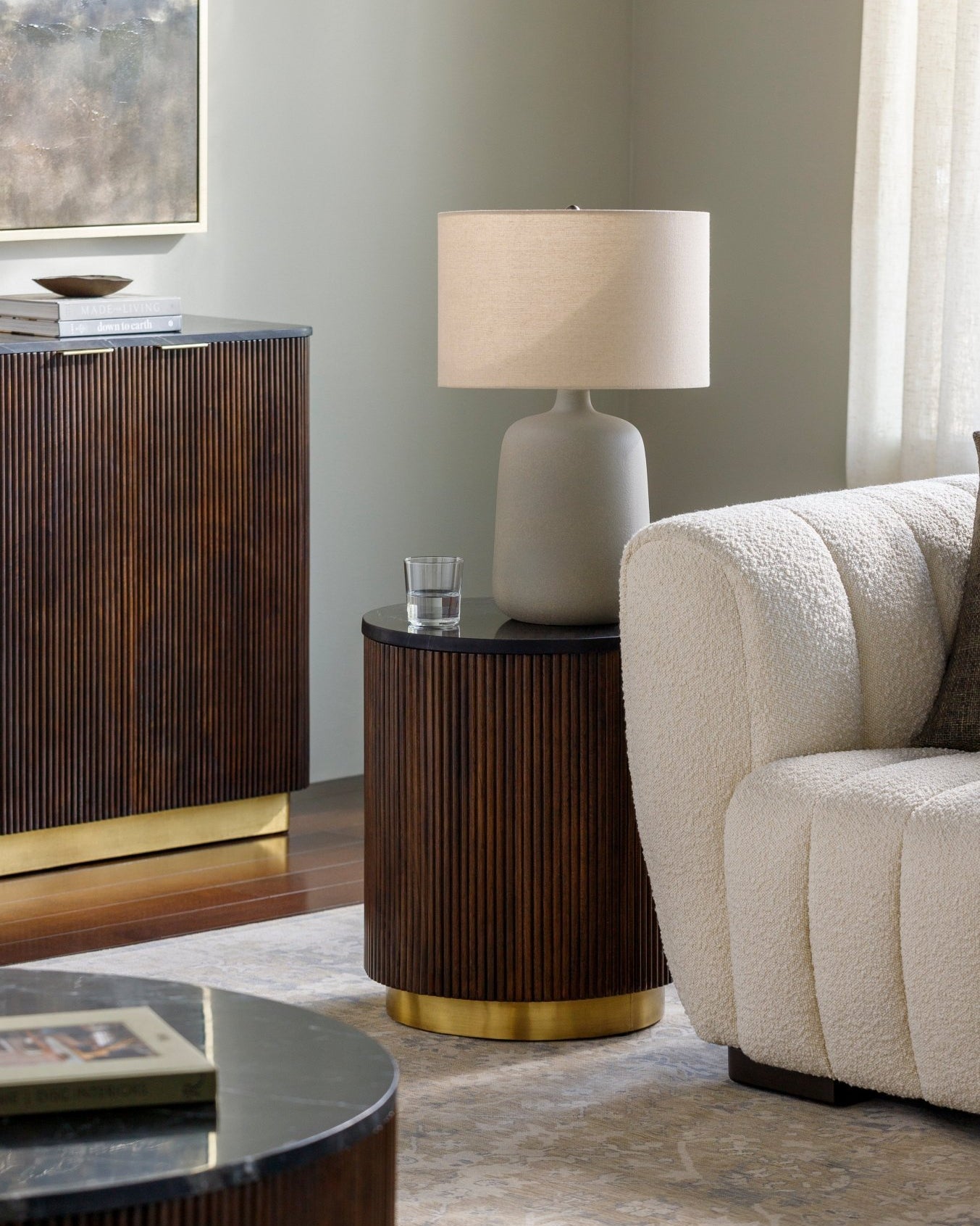 Nems Luxe Black Marble Side Table - Marble Lotus - Buy Black Marble Side Table for Modern Elegance from Marble Lotus
