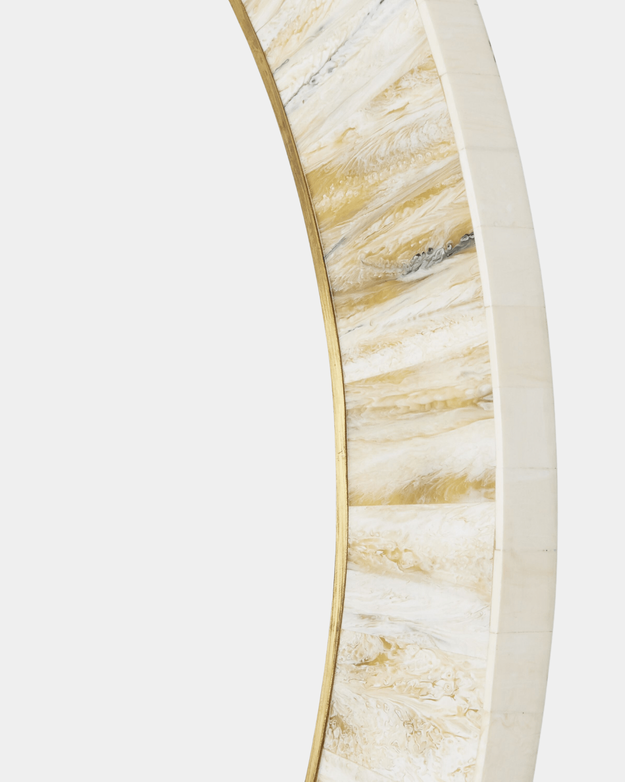 Niva Round Mirror - Marble Lotus - Niva Round Mirror | Marble Lotus |