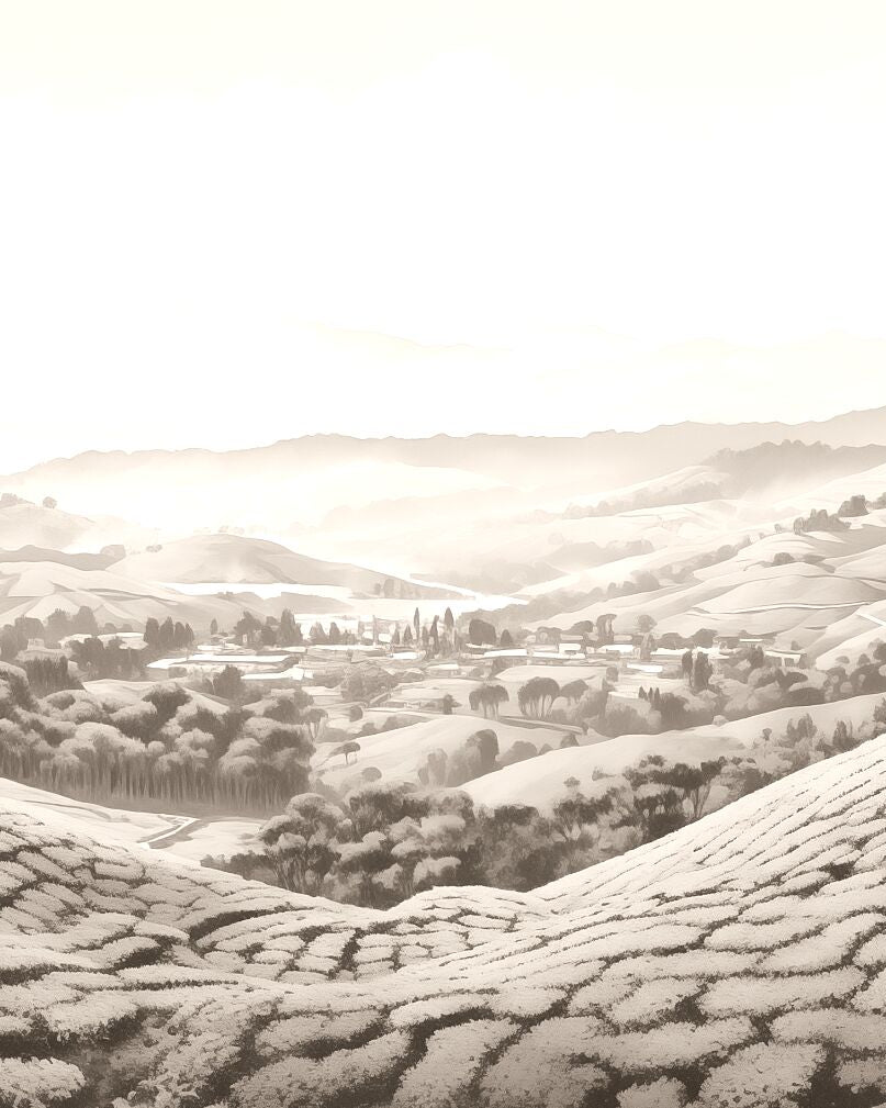 Ooty, Tamil Nadu | Watercolor Fine Art Giclée Print - Marble Lotus - Ooty Painting