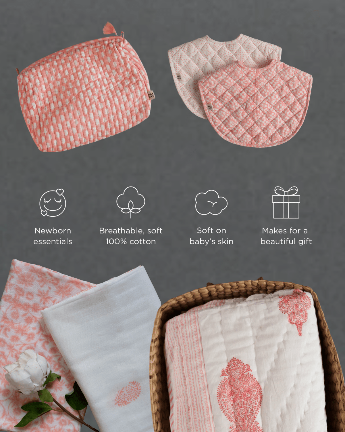 Orchid Baby Bundle - Marble Lotus - Orchid Baby Bundle